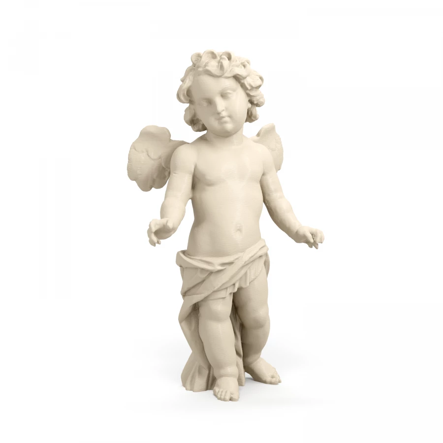 “Baroque winged Putto” by Unidentified Sculptors 